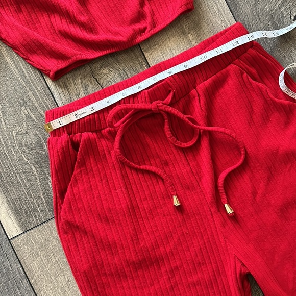 Sabo Skirt Scarlet Ribbed Lounge Set - Picture 9 of 16